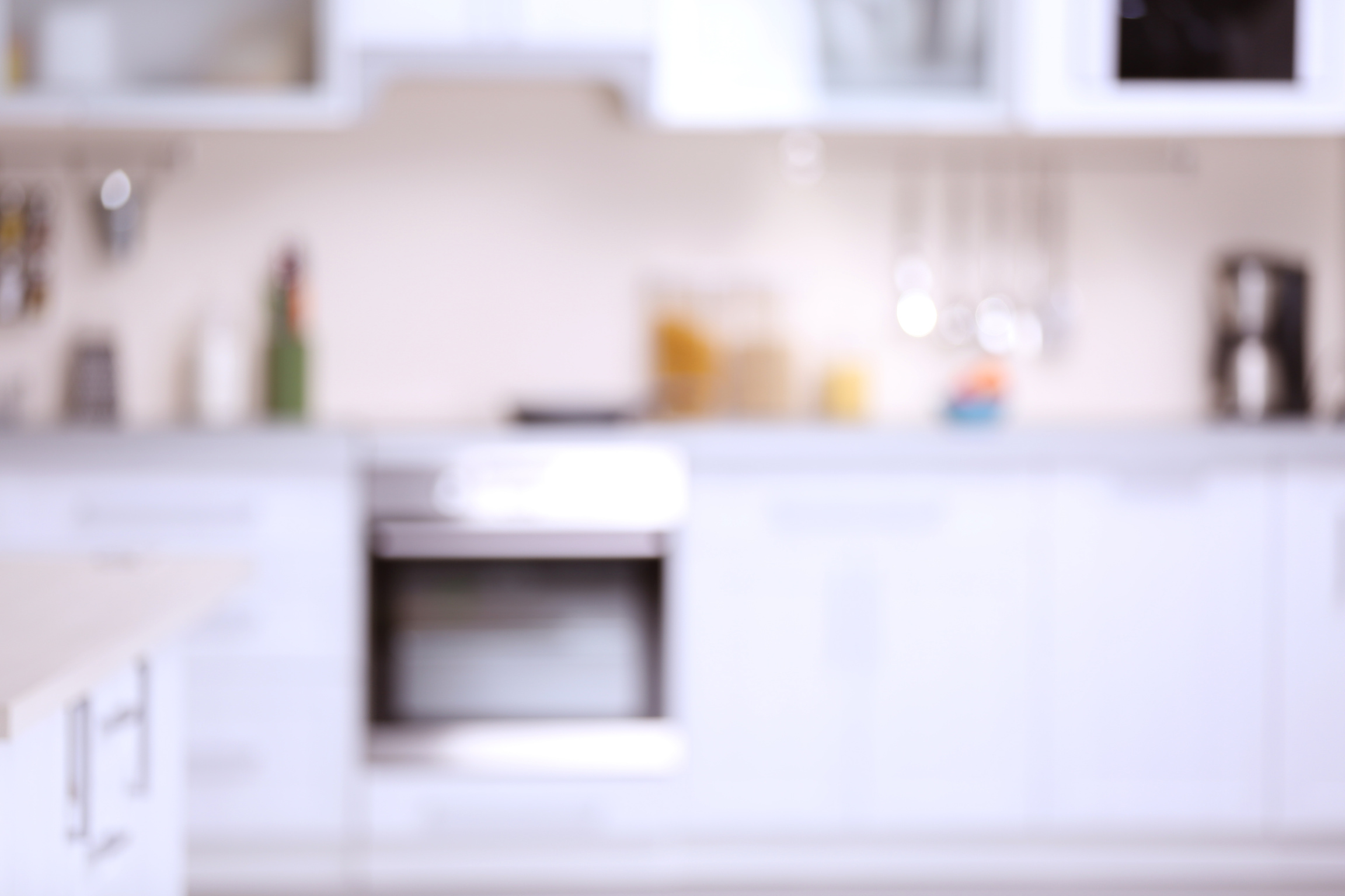 Blurred Kitchen Interior Background